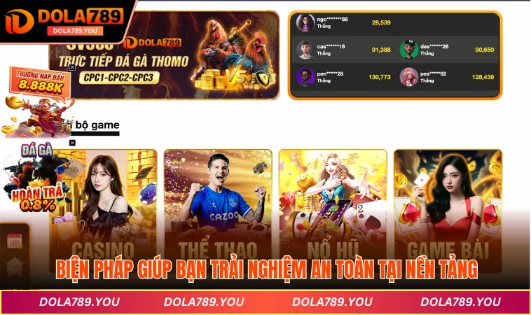 Biện pháp giúp bạn trải nghiệm an toàn tại nền tảng