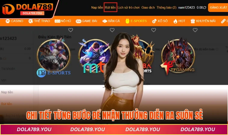 Chi tiết từng bước để nhận thưởng diễn ra suôn sẻ