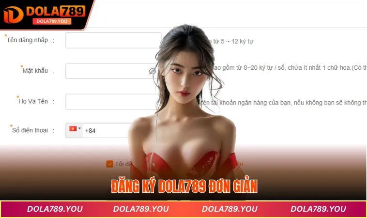 Đăng ký DOLA789 đơn giản