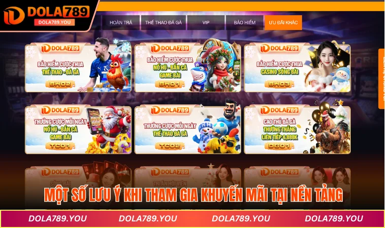 Một số lưu ý khi tham gia khuyến mãi tại nền tảng
