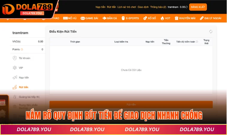 Nắm rõ quy định rút tiền để giao dịch nhanh chóng