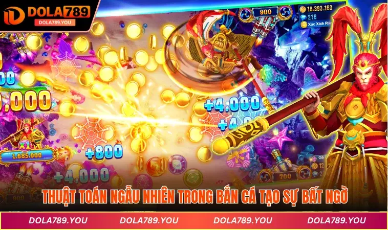 Thuật toán ngẫu nhiên trong bắn cá tạo sự bất ngờ và hấp dẫn