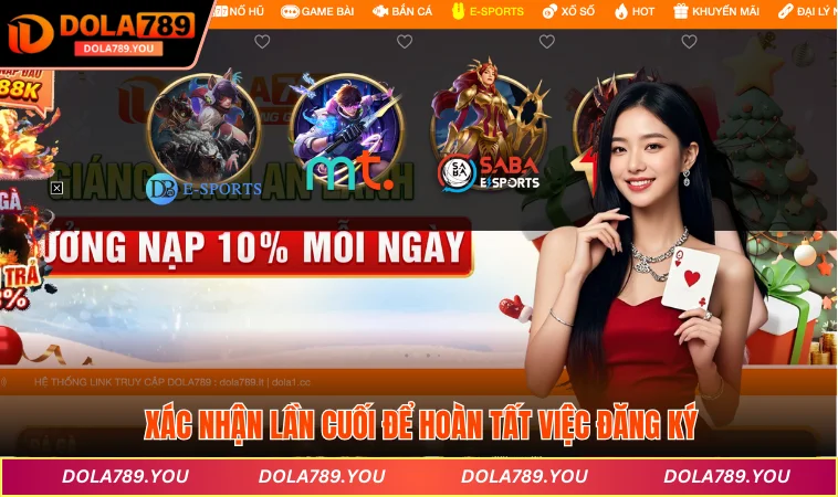 Xác nhận lần cuối để hoàn tất việc đăng ký